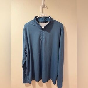 Southern Tide Quarter Zip Pullover Blue Herringbone Men’s XL Golf